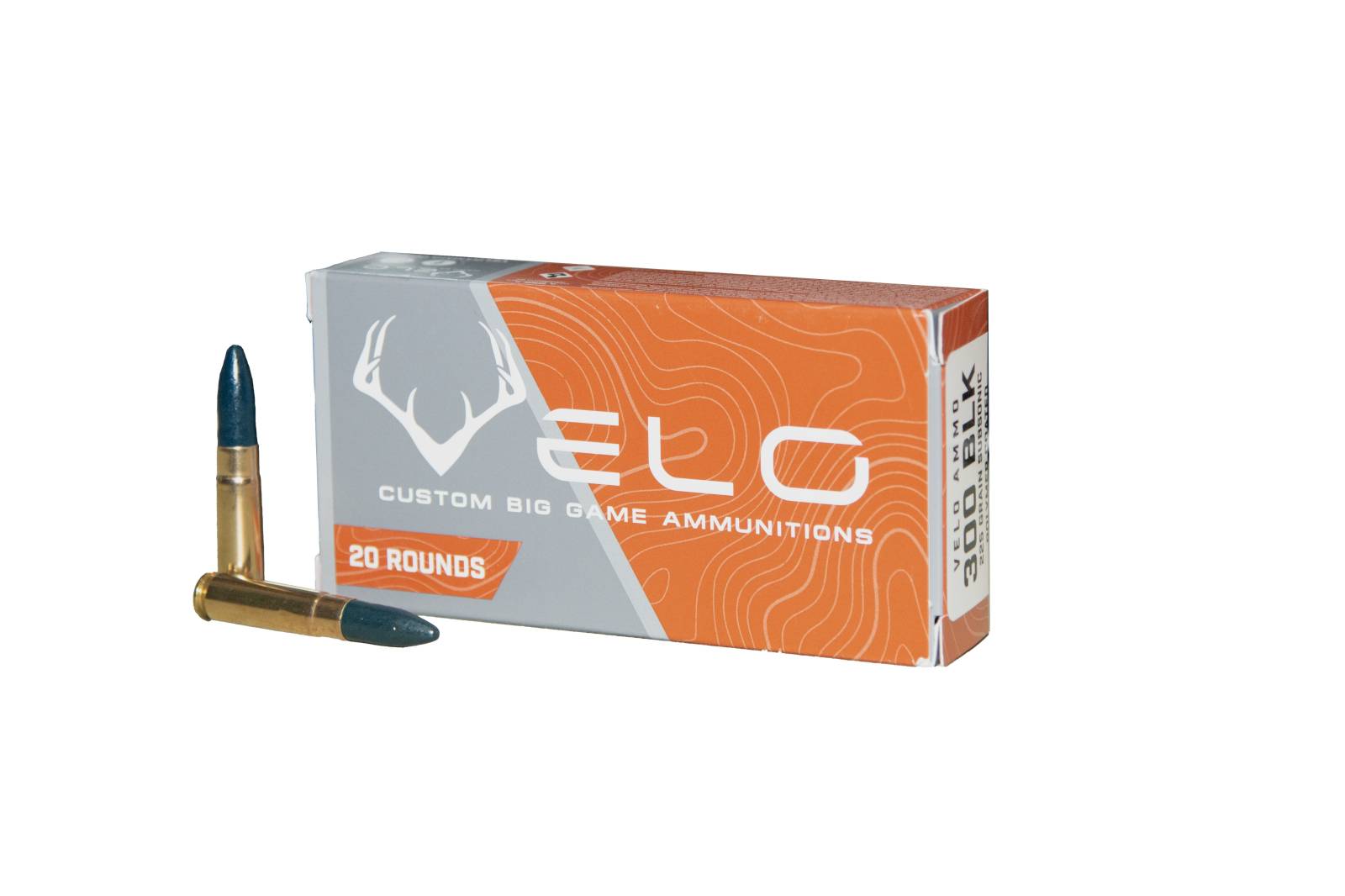 VELO AMMUNITION CUSTOM HUNTER AMO 300 BLACKOUT 225GR SUB SONIC 20RD (20 BOX CASE)