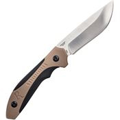 REMINGTON SPORTSMAN SKINNER TAN/BLK MOLDED HANDLE 8INW/ SHEATH