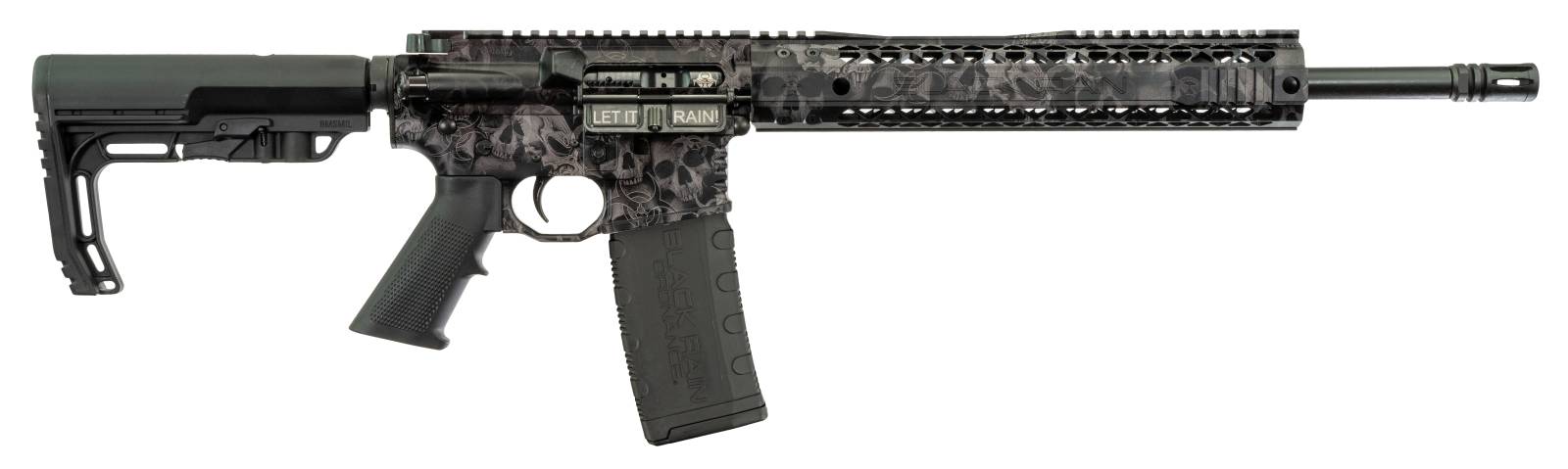 Black Rain Ordnance Crypt Spec+ AR-15 5.56mm 16in Rifle (Black Anodized Skulls)