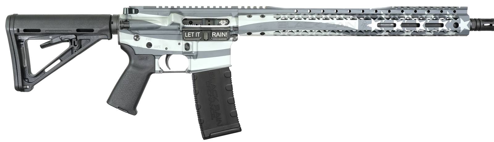 Black Rain Ordnance BRO-PAT-OBSIDIAN 5.56 NATO 16 in Obsidian Flag 30 Round - Black Rain Ordnance - 5.56 NATO