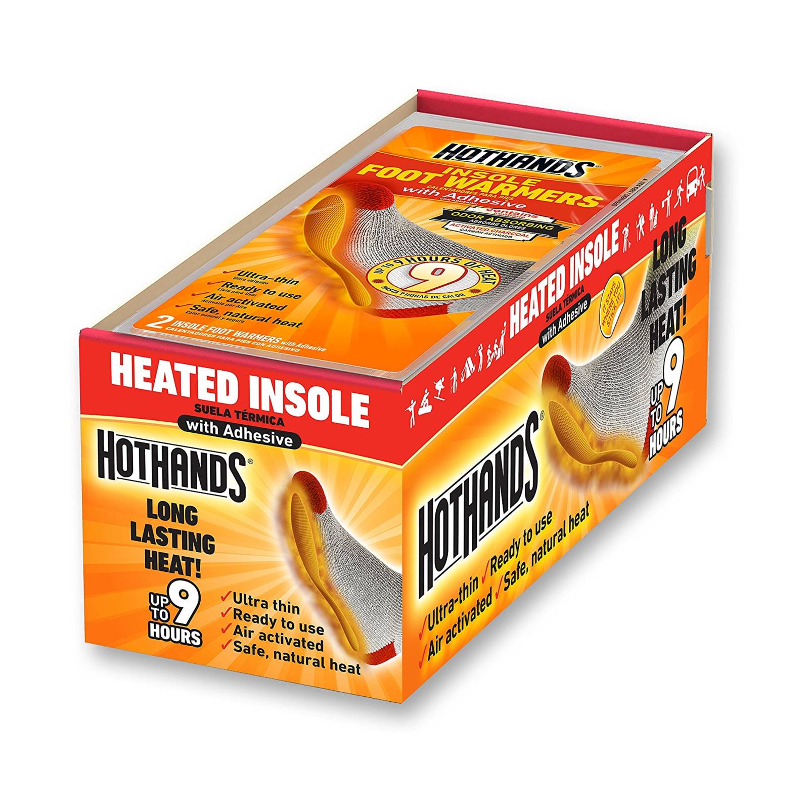 HOTHANDS INSOLE WARMER 9 HR HEAT 1 PAIR PER PACK (...