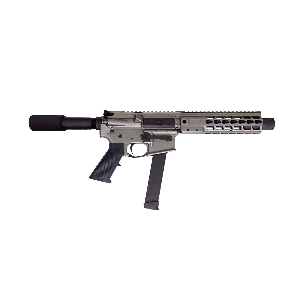 BRIGADE MFG BM-9 HGA 9MM 9IN BBL 8IN RAIL FORGED TUNGSTEN PADDED BUFFER TUBE 33RD MAG MINI CAN