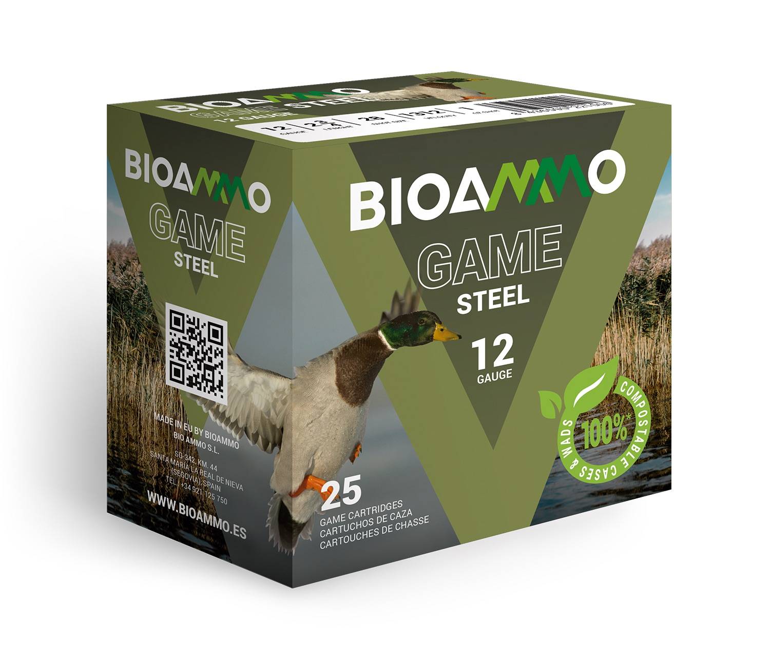 BIOAMMO PHEASANT AMO 12GA HB 1-1/16 OZ #5 STEEL 25RD (10 BOX CASE)