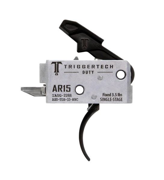 TRIGGERTECH AR-10 Duty Curved Single Stage Trigger (AHT-SDB-33-NNC) - TriggerTech