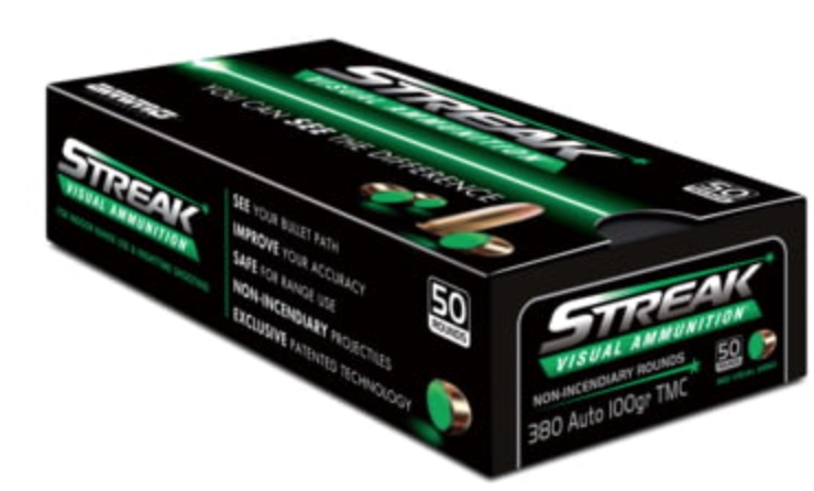 AMMO INC .380 ACP Green 100gr TMC Streak 50rd Box