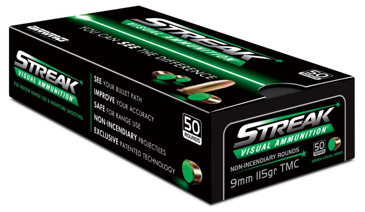 Ammo Inc. STREAK 9mm 115gr TMC Green 50-Round