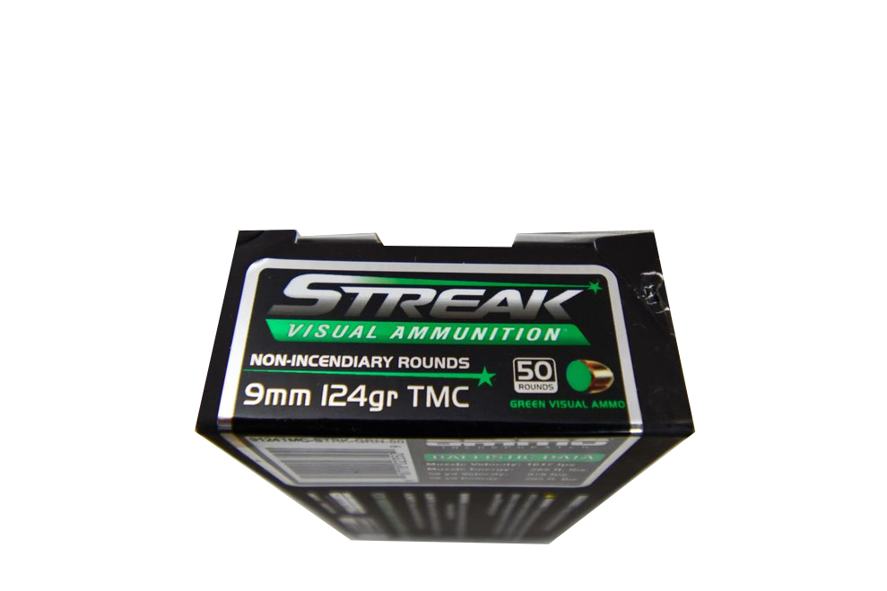 AMMO INC Streak AMO 9mm 124gr TMC Green 50rd