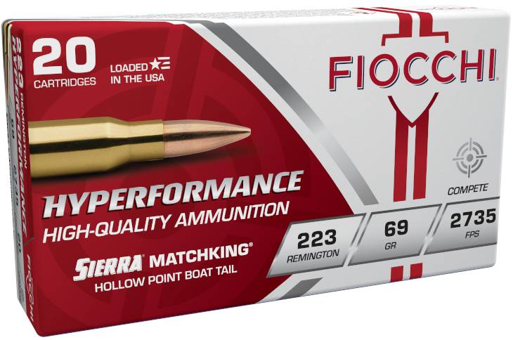 Fiocchi Exacta Match .223 Remington 69gr HPBT BTHP Rifle Ammo (20 Rounds)