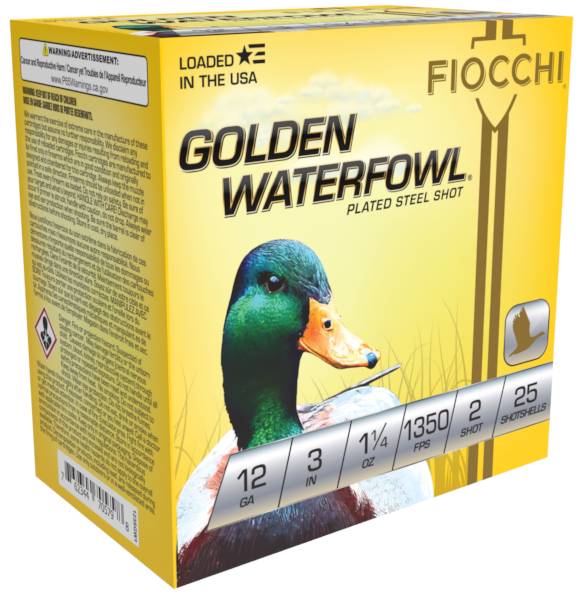 Fiocchi 123SGW2 Golden Waterfowl 12 Gauge Shotshells