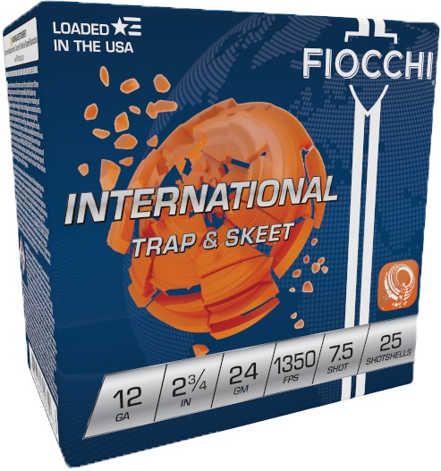 Fiocchi International Trap & Skeet 12Ga 2.75" #7.5 Lead 25rd Box Shotshells - Fiocchi - LEAD
