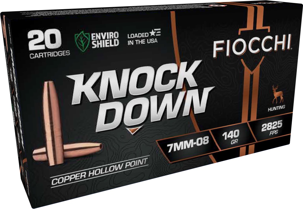 FIOCCHI KNOCK DOWN AMO LEAD FREE COPPER HP 7MM-08 REM 140GR 20RD ( 10 PER CASE )