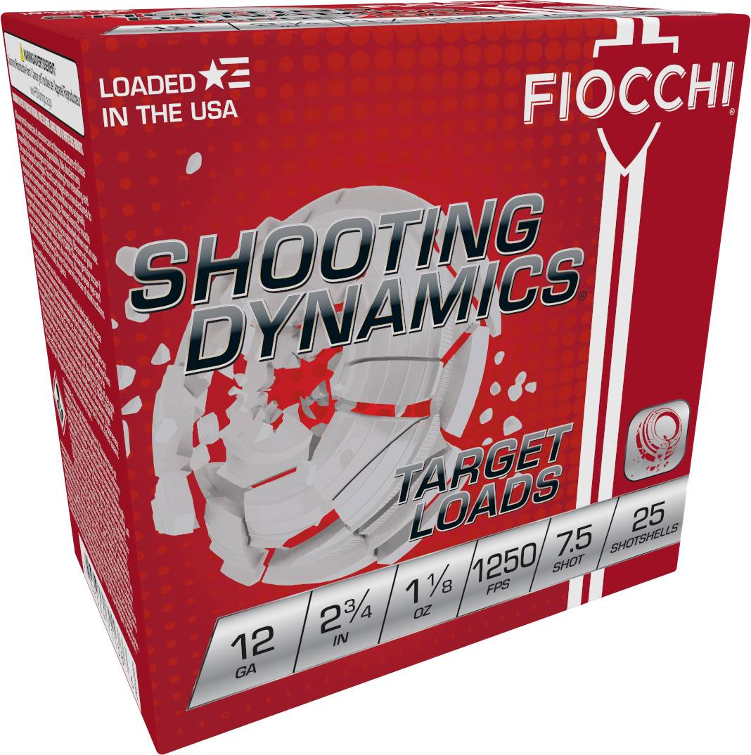 Fiocchi Exacta Fast Shooting Dynamics Shotshells 12ga 2-3/4 in 1-1/8 oz 1250 fps #7.5 25/ct - Fiocchi - 12 GAUGE