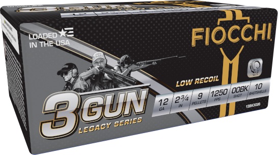Fiocchi 12BK3G00 12Ga 2.75" 9-Pellet 00 Buck 1250fps 10/Box 25/Case - Fiocchi