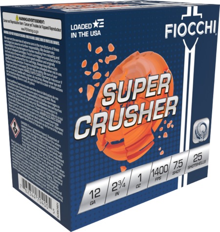 Fiocchi Super Crusher Shotgun Loads 12 ga. 2.75 in. 1 oz. 1400 FPS 7.5 S... - Fiocchi - LEAD