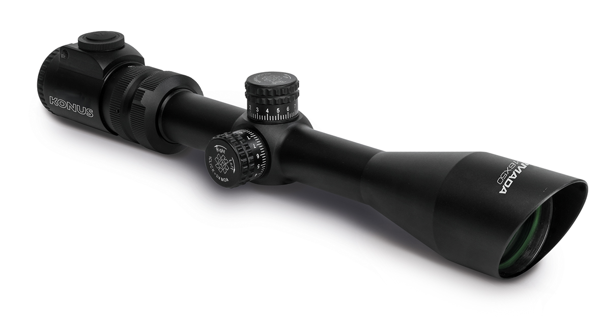 Konus Armada 4-16x50mm Rifle Scope 30mm SFP German #4 Dual Illumination