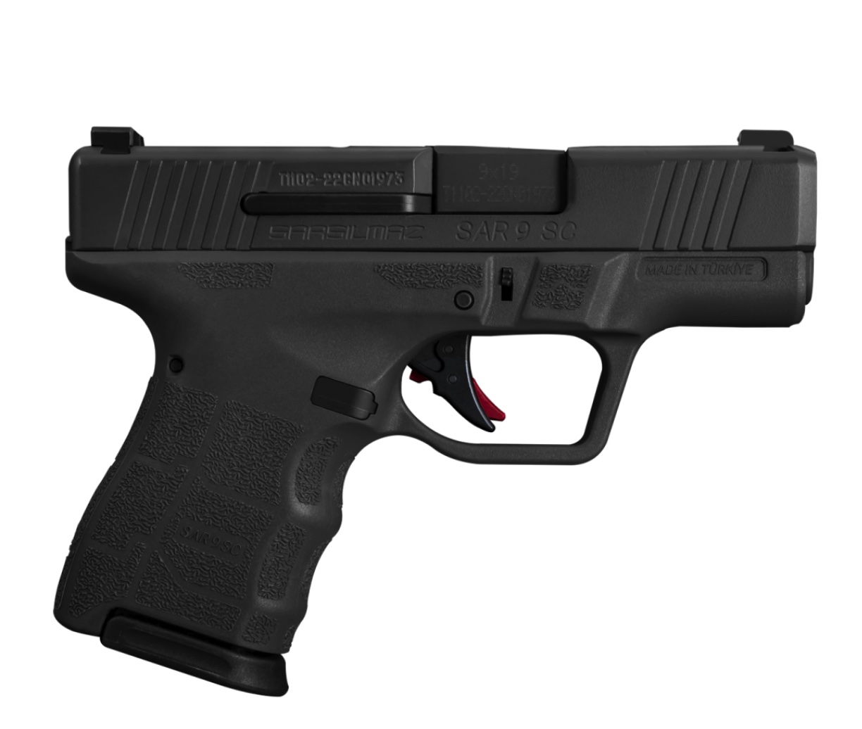 SAR9 SC 9MM BLK 3.3" 12+1    #