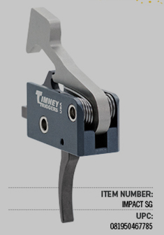 Timney Triggers IMPACT SG AR-Style Shotgun Trigger, 3-4 lbs, Black Finish - Timney Triggers