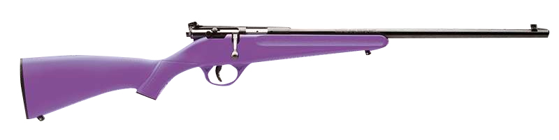 Savage Arms 13783 Rascal 22 LR Caliber 1rd Capacity 16.12" Barrel Matte Blued Metal Finish Purple Synthetic Stock Right Hand Youth
