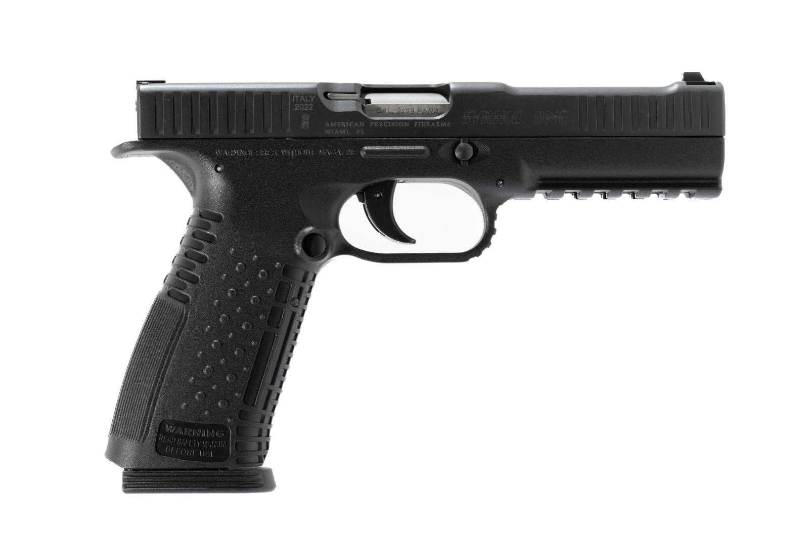American Precision AFS1-9-BK-10 9mm Pistol, 5" Barrel, 10-Round, Black