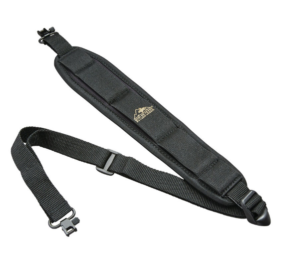 Butler Creek 81013 Comfort Stretch Sling Black Neoprene Non-Slip Grippers Adjustable Design QD Swivels for Rifles - Butler Creek - 1"