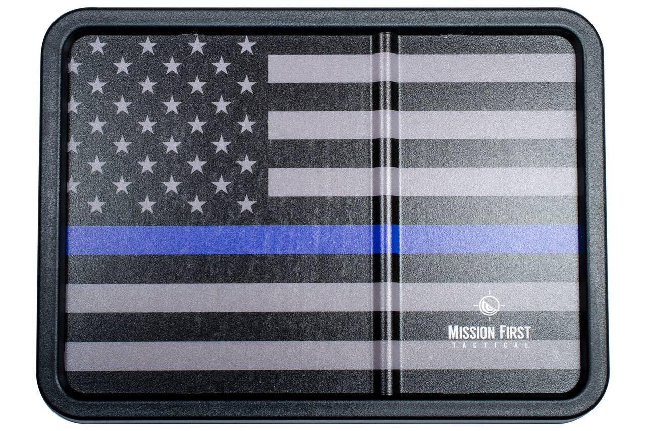 MISSION FIRST TACTICAL DUMP TRAY BLUE LINE AMERICA...