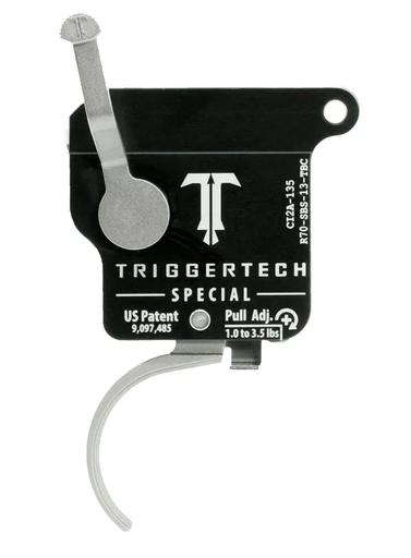 TRIGGER TECH R700 BLK SPECIAL PRO CURVED BLK/BLK SINGLE STAGE RH TRIGGER 1 TO 3.5 LBS