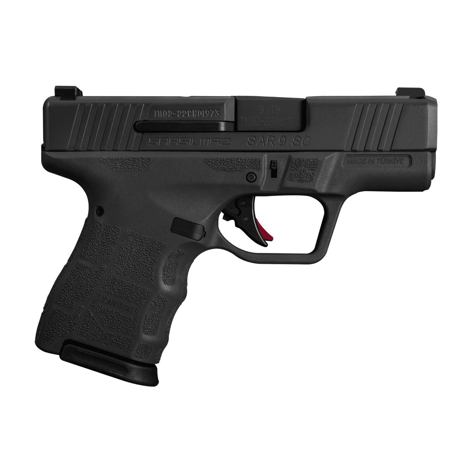 SAR USA SAR9SCG2BL SAR9 SC Gen2 Sub-Compact Frame 9mm Luger 15+1 12+1...