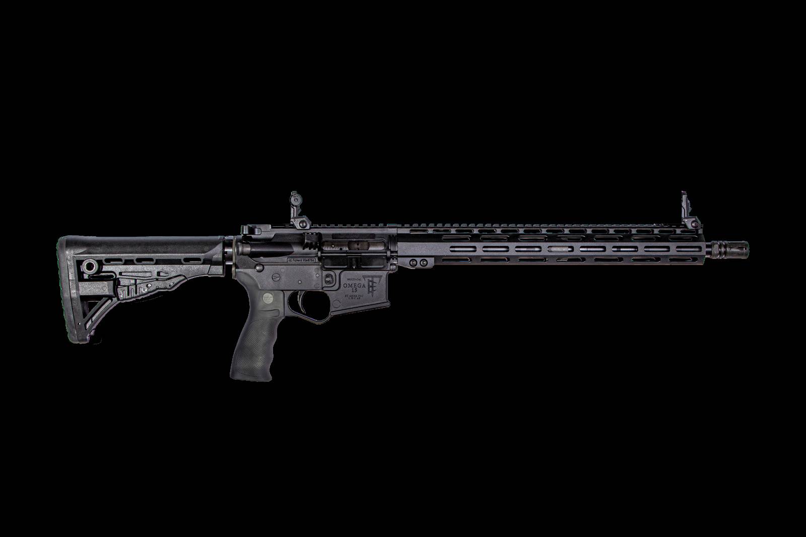 ET ARMS OMEGA RIA 5.56 16IN BBL 15" MLOK CF BUFFER TUBE ATI STOCK 10RND FLIP UP SIGHTS CA COMPLIANT