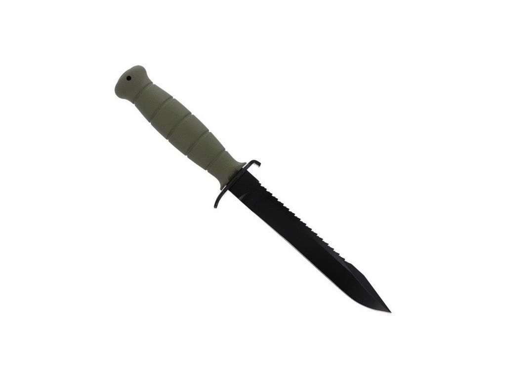 GLOCK KNIFE BLACK KNIFE WITH SAW BULK ENGRAVED DUCKS UMLIMITED
