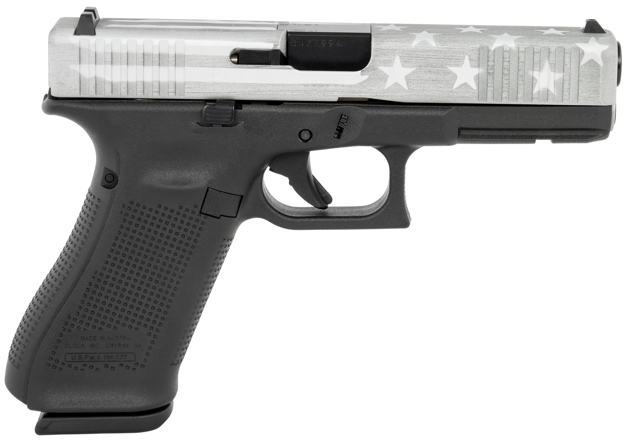 GLOCK 22 G22 GEN 5 HGA 40 S&W 4.0 IN BBL FS 5.5LB 3 15RD MAG ELITE TITANIUM BATTLE FLAG CERAKOTE