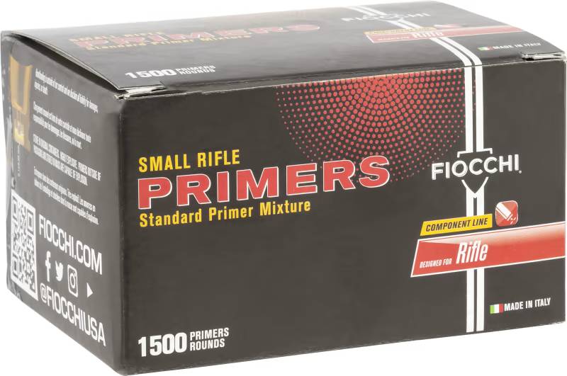 Fiocchi PRSRFMMG Small Rifle Primers 1500ct - Reliable, Easy to Seat - Fiocchi