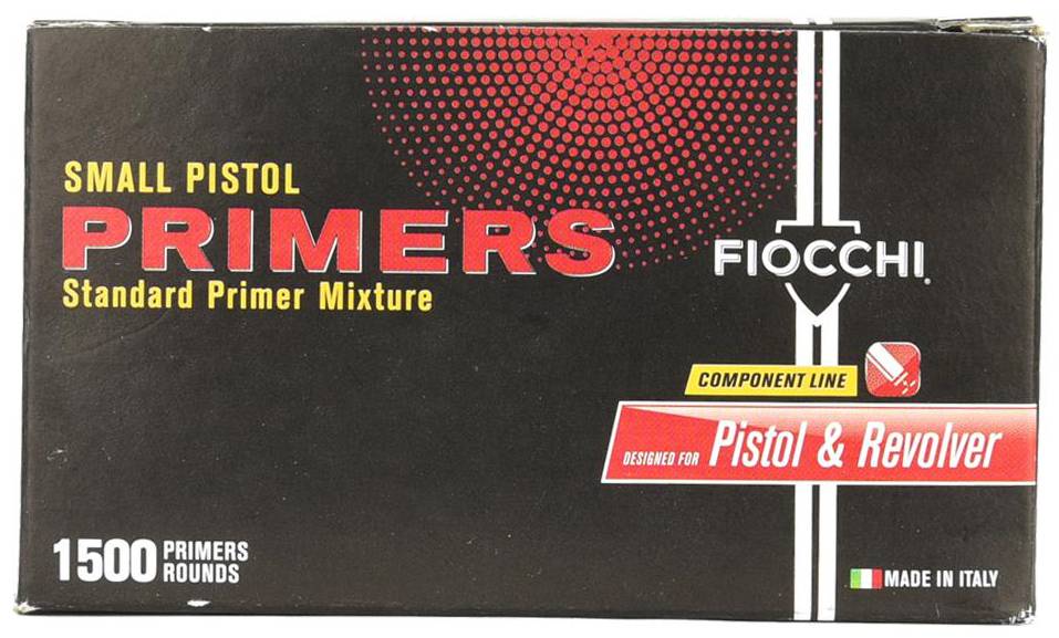 Fiocchi PRSPFM Small Pistol Primers 1500 Rd Non-Corrosive Lead