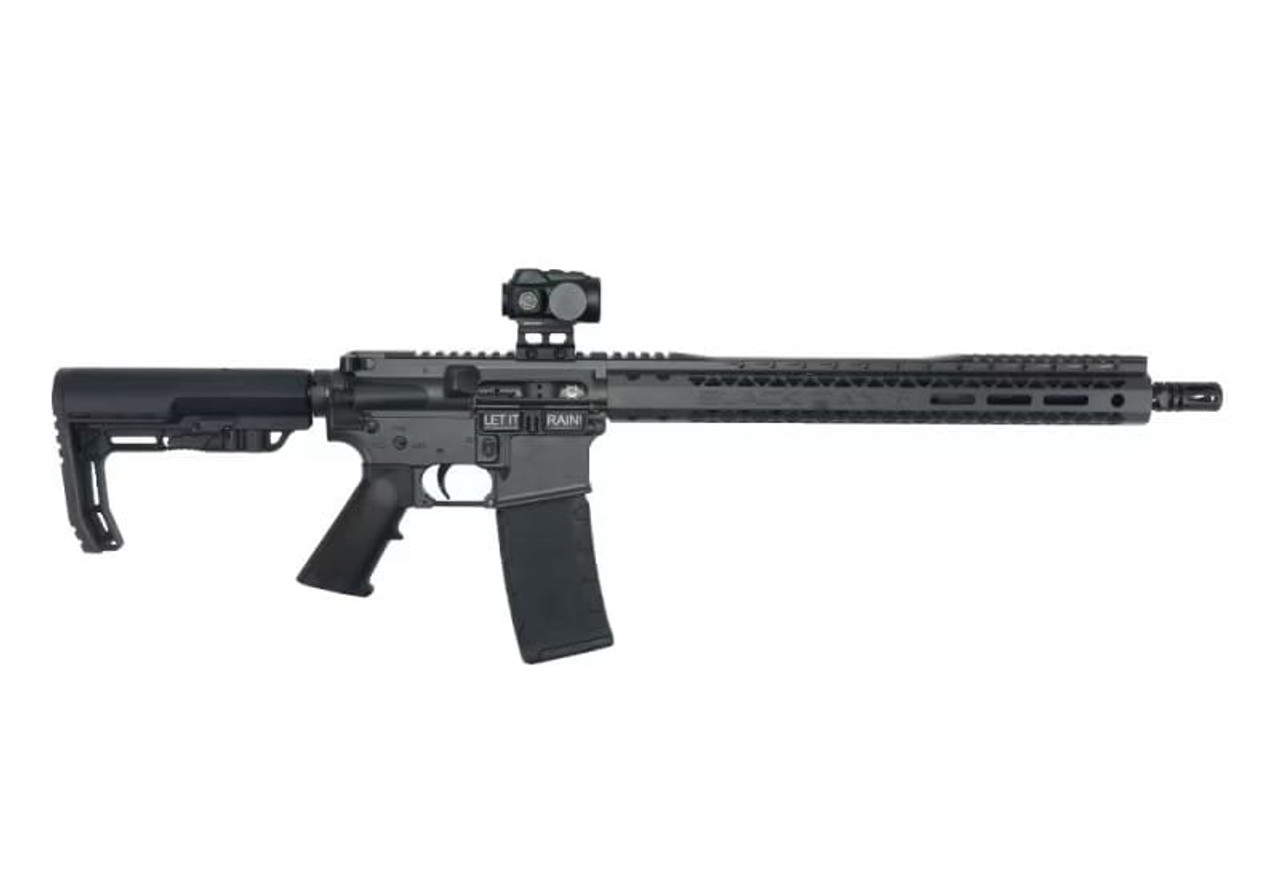 BLACK RAIN SPEC15 RIA 5.56 16IN BBL SMOKE CERAKOTE 15IN MLOK SLIM HG 30RD MAG W/ BURRIS RT-1 OPTIC