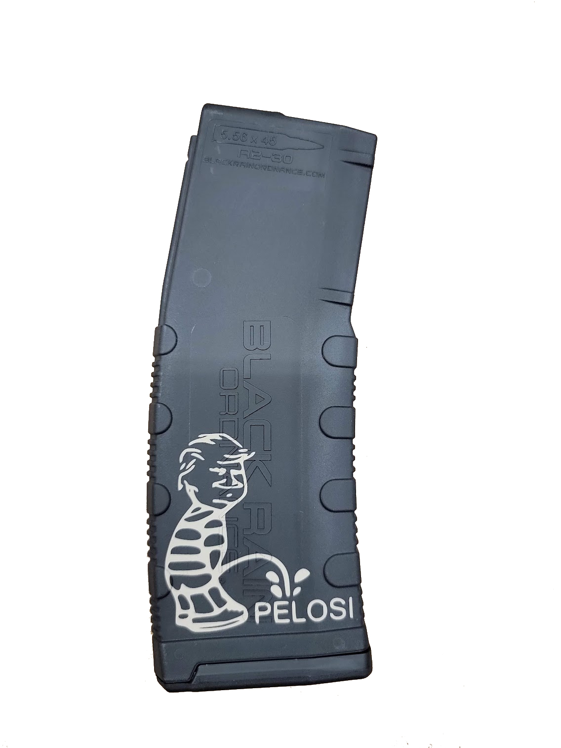 Black RAIN LASER ETCHED MAGAZINES 30RD PELOSI