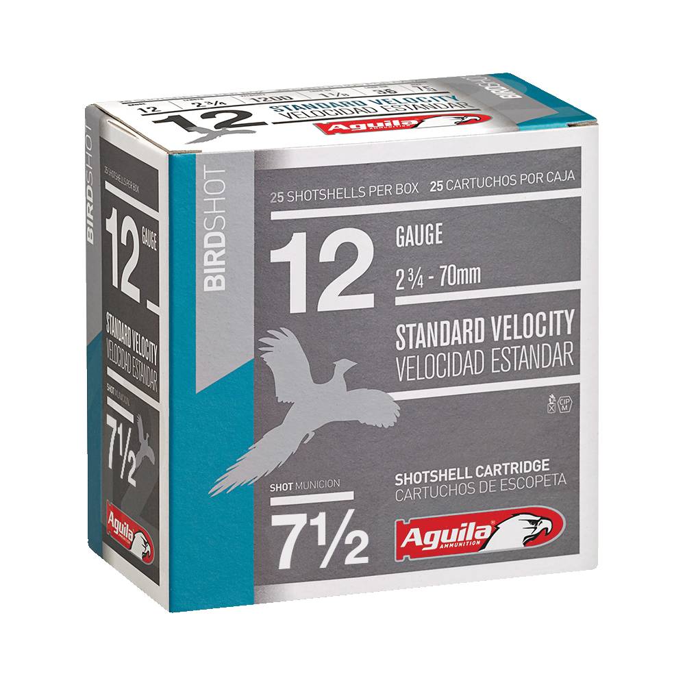 Aguila 1CHB1217 12 Gauge 2.75 in 1 1/8 oz #7.5 Shot 1200 fps 25rd Box