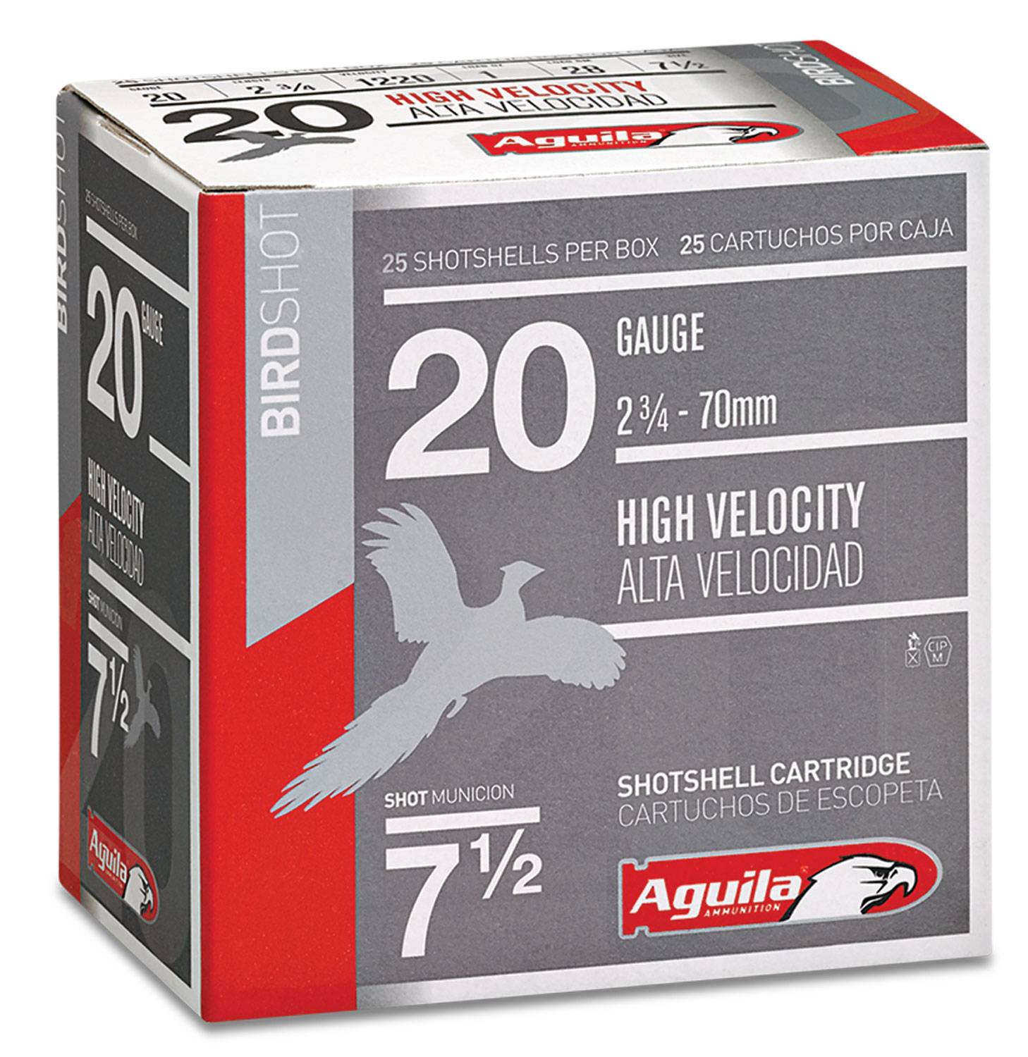Aguila 1CHB2007 Game Load 20Gauge 2.75" 1oz 7.5Shot 25 Per Box/10 Case