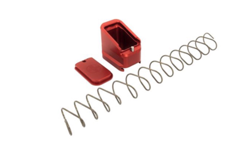 SHIELD ARMS MAG EXTENSION +5/4 RED FITS CZ P10F/P09 MAGS