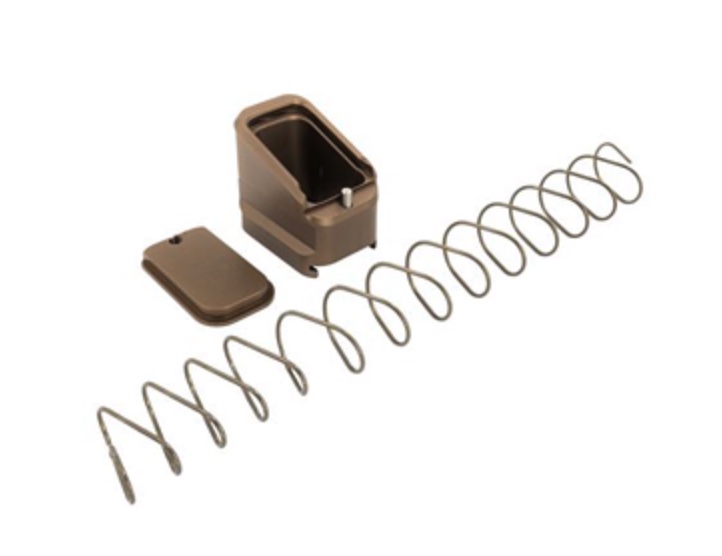 SHIELD ARMS MAG EXTENSION +5/4 MUD BROWN FITS CZ P10F/P09 MAGS