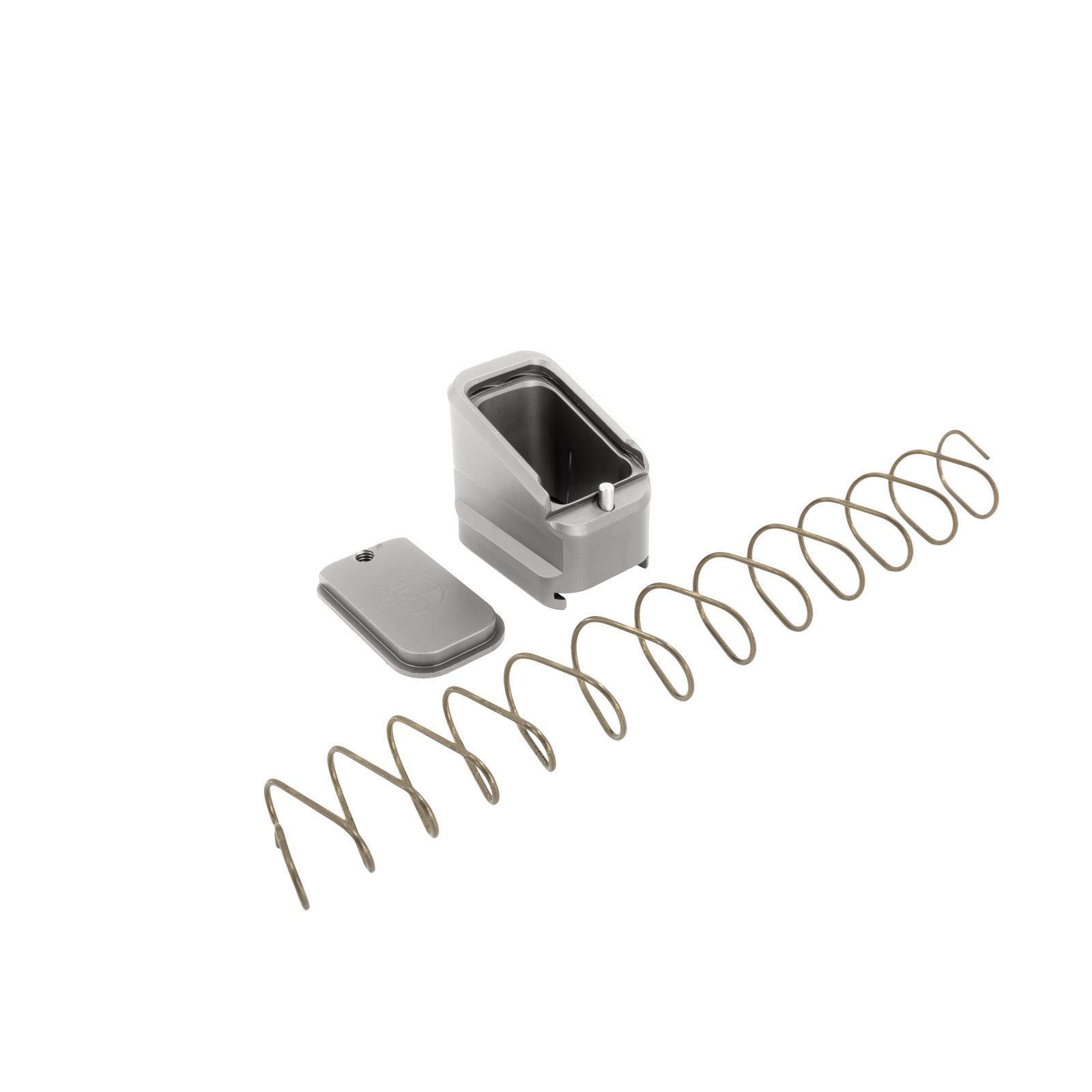 SHIELD ARMS MAG EXTENSION +5/4 GREY FITS CZ P10C/P07 MAGS