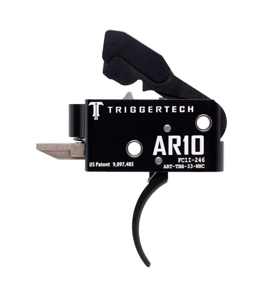 TriggerTech AHTTDB33NNF AR-10 Duty Flat Trigger 3.5 lbs Two-Stage Stainless - TriggerTech