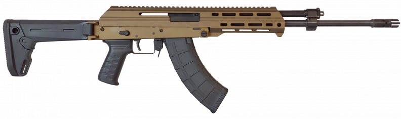M+M INDUSTRIES M10X ZHUKOV BURNT BRONZE RIA 7.62X39 16IN BBL MLOK SHORT RAIL BLACK FOLD STOCK