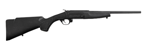 Traditions CR220060 Crackshot 22 Cal Caliber with 1rd Capacity, 16.50" Barrel, Blued Metal Finish & Black Synthetic Stock Right Hand (Full Size)