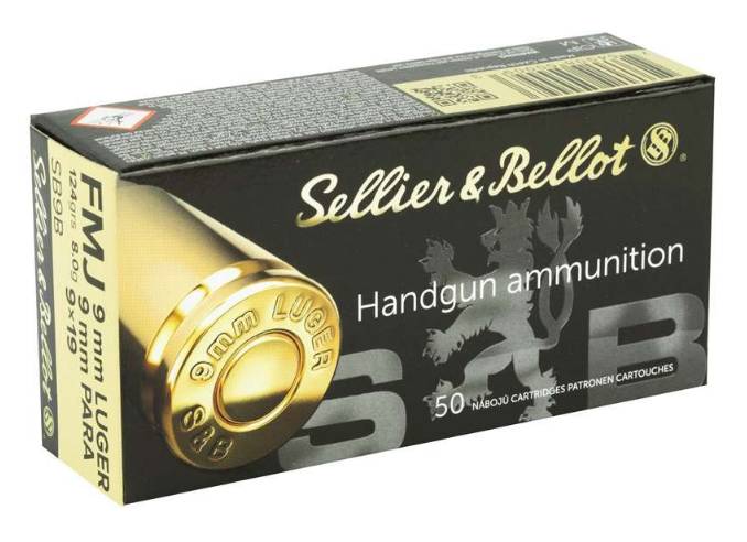 Sellier & Bellot 9mm 124 Grain FMJ 50-Round