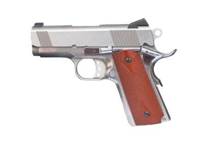 GLOBAL DEFENSE TITAN CHROME 1911 HGA 45 AUTO 31/8" 7 +1RD 1 MAG