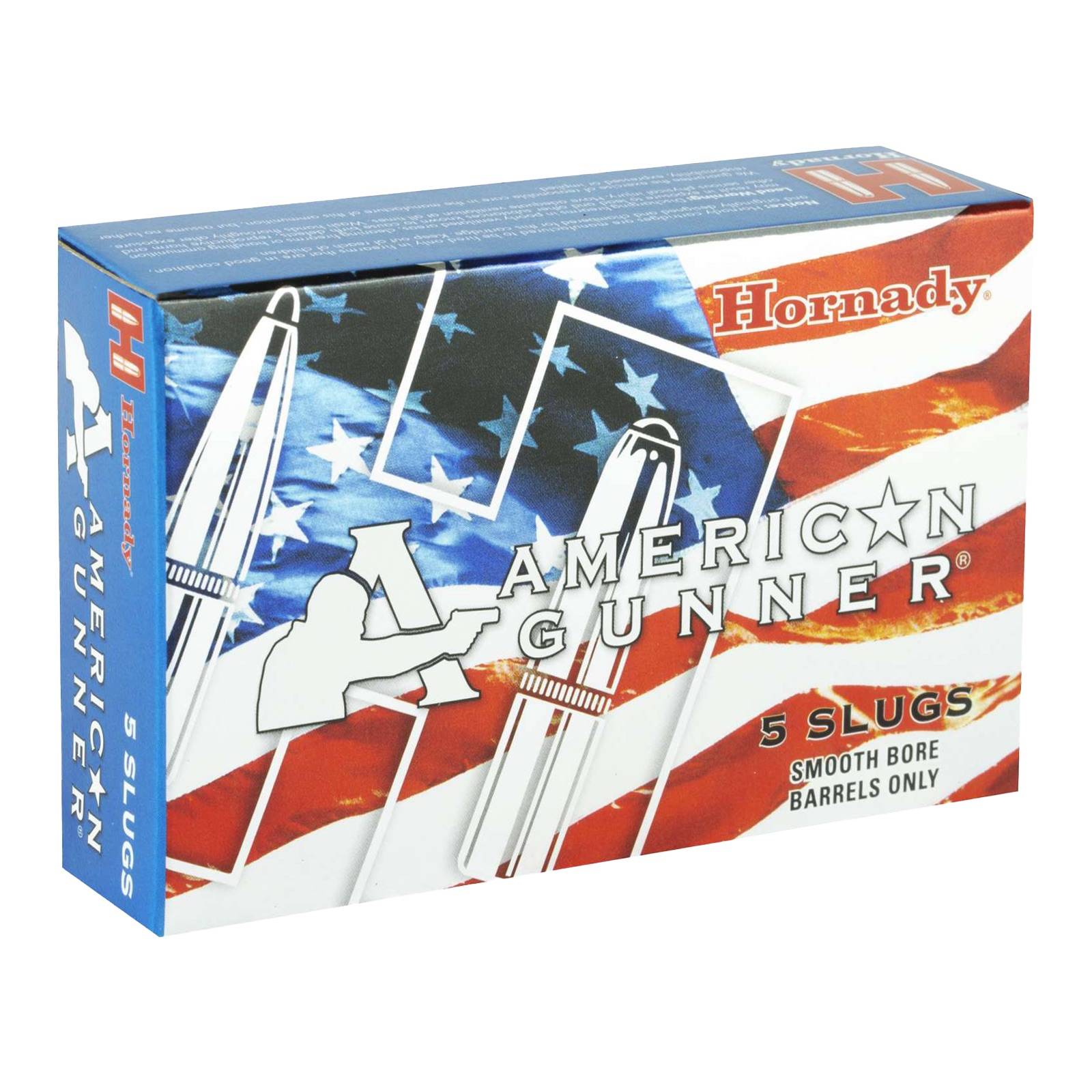 Hornady 86231 American Gunner Hunting 12 Gauge 2.75" 1 oz Rifled Slug Shot 5 Per Box/ 20 Cs