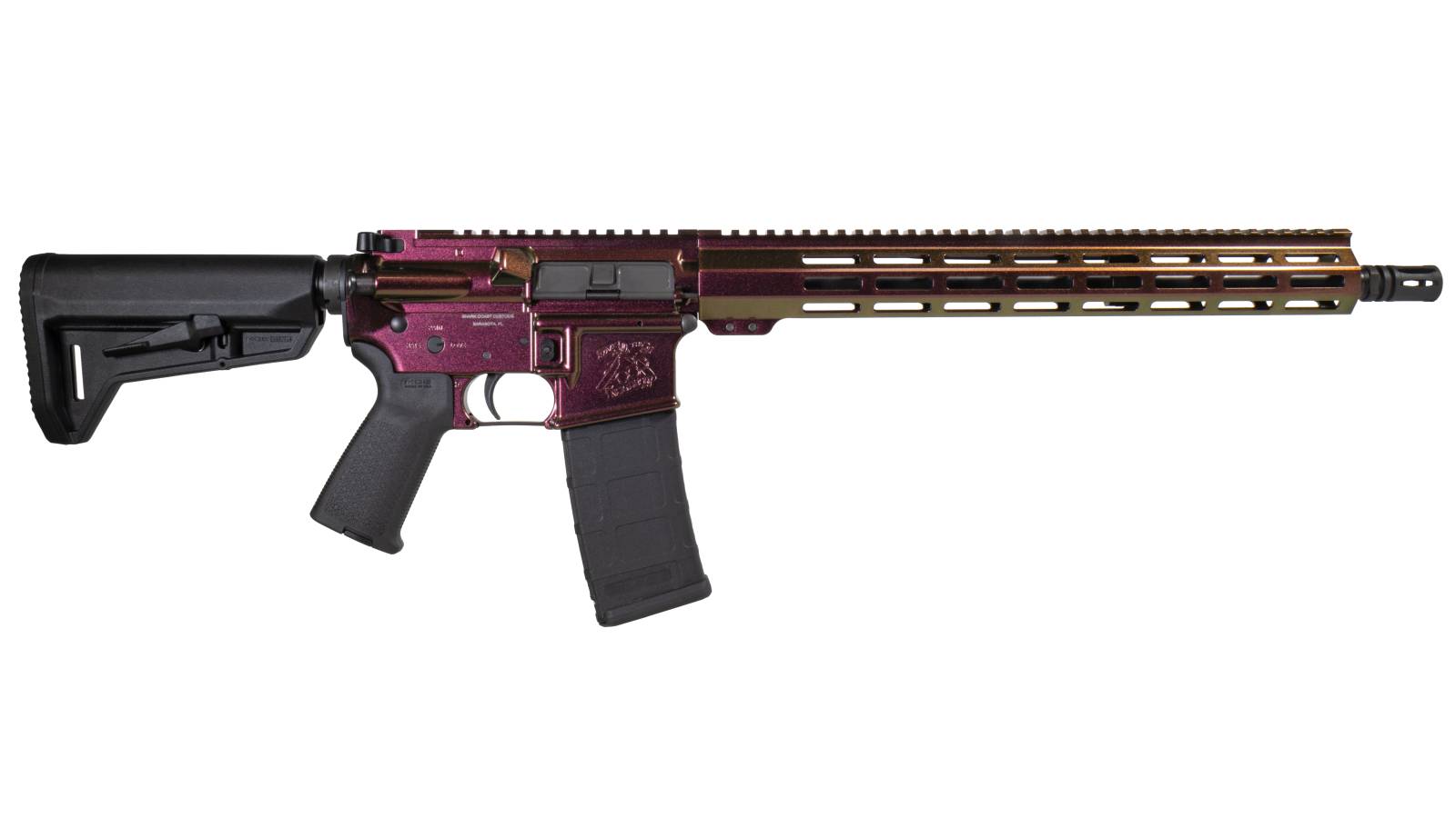 SHARK COAST TACTGICAL RAZORBACK GUN CANDY RIA 5.56 NATO 16IN BBL OR A2 FH MOE SL STK CUST CERAKOTE 3