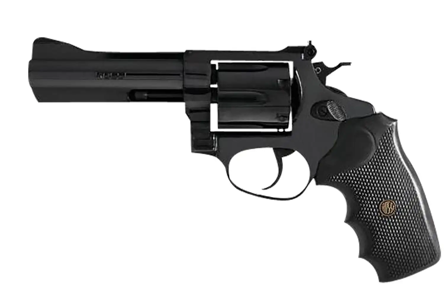 Rossi RM66 Revolver, 357 Magnum, Double Action, 6-Inch Blued Steel Barrel, Black Rubber Grip, 6-Round Capacity - ROSSI - 357 Magnum | 38 Special