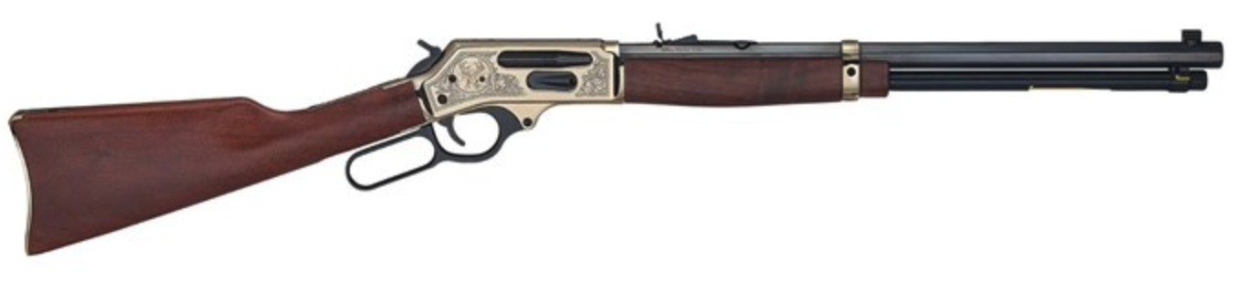 Henry H009BGWL Wildlife 30-30 Win 5+1 20" Blued Octagon Polished... - Henry Repeating Arms - 30-30