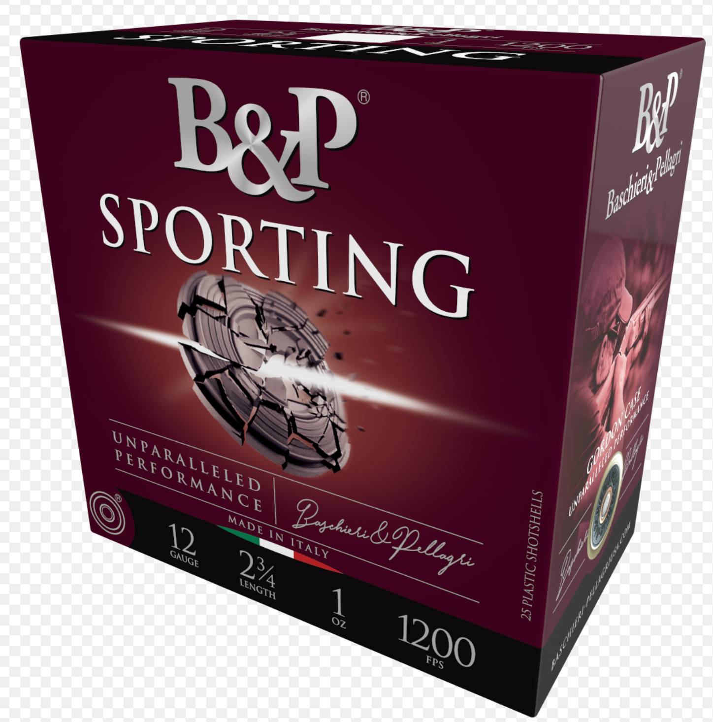B&P Sporting Clay 12 Gauge 2-3/4" 1 oz #7.5 1200 fps 25-Round (10 Box Case)