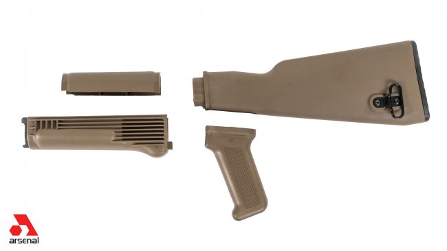 ARSENAL AKBSL 4 PIECE STOCK SET FOR MILLED  AK47/74 VARIANTS FDE  PLOYMER FURNTURE